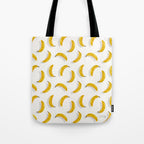 Banana Pattern - White Tote Bag Gallery Image 1