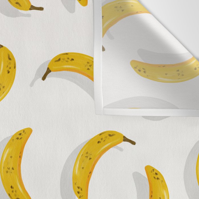 Banana Pattern - White Wall Tapestry Gallery Image 3