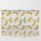 Banana Pattern - White Wall Hanging Gallery Image 1