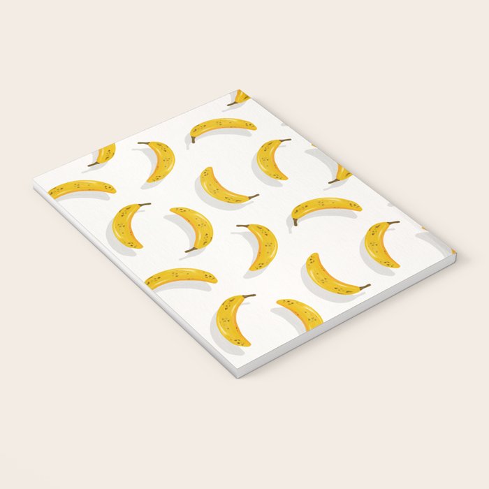Banana Pattern - White Notebook Gallery Image 3