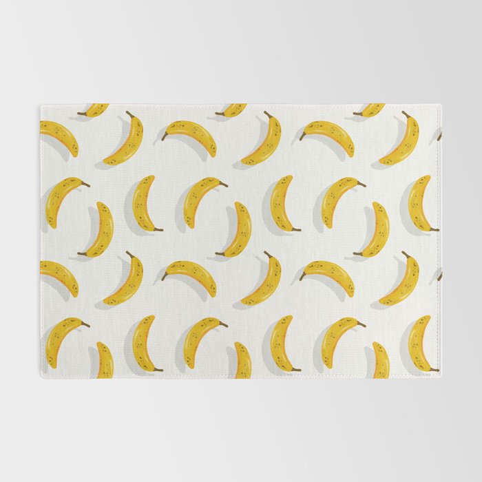 Banana Pattern - White Rug Gallery Image 2