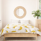 Banana Pattern - White Duvet Cover Gallery Image 3