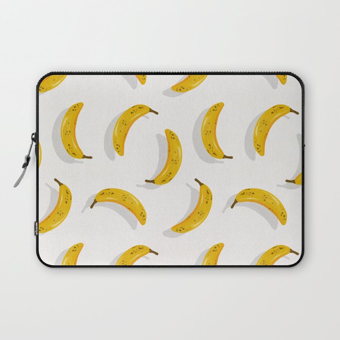 Banana Pattern - White Laptop Sleeve Gallery Image 1