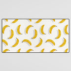 Banana Pattern - White Desk Mat Gallery Image 3