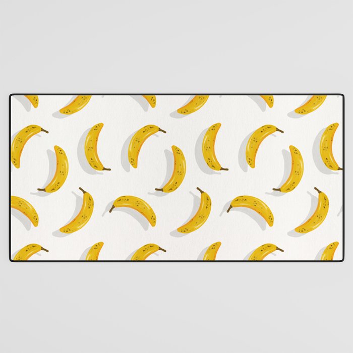 Banana Pattern - White Desk Mat Gallery Image 3