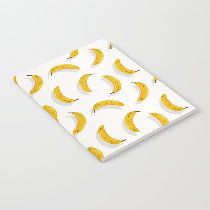 Banana Pattern - White Notebook Gallery Image 1
