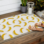 Banana Pattern - White Outdoor Rug Gallery Image 2