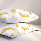 Banana Pattern - White Pillow Sham Gallery Image 3