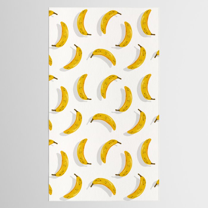 Banana Pattern - White Tablecloth Gallery Image 2