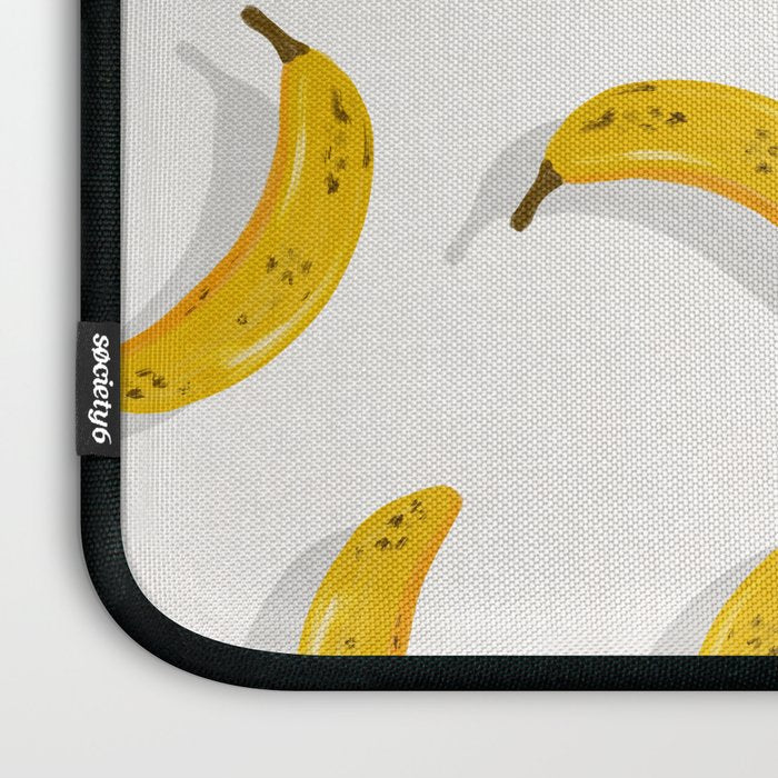 Banana Pattern - White Laptop Sleeve Gallery Image 3