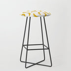 Banana Pattern - White Stool Gallery Image 1
