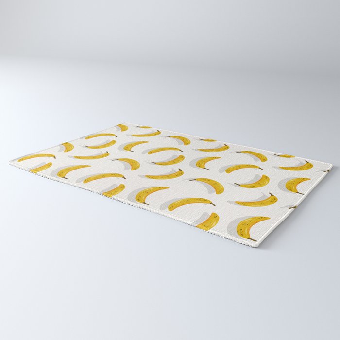 Banana Pattern - White Rug Gallery Image 3