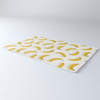 Banana Pattern - White Rug Gallery Image 3