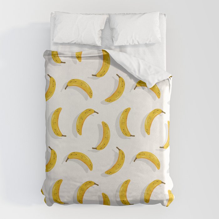 Banana Pattern - White Duvet Cover Gallery Image 6