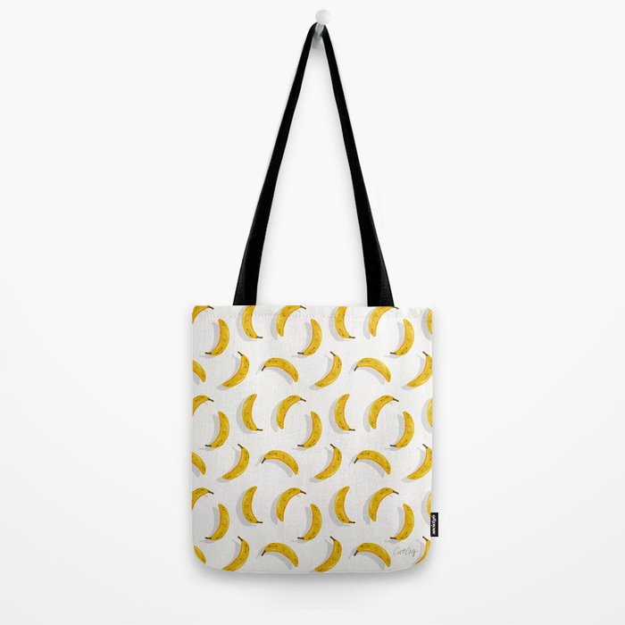Banana Pattern - White Tote Bag Gallery Image 2