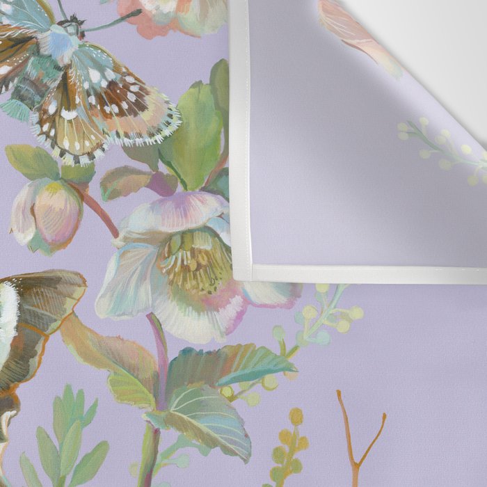 Butterfly Purple Garden Wall Tapestry Gallery Image 3