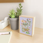 Butterfly Purple Garden Mini Art Print Gallery Image 2