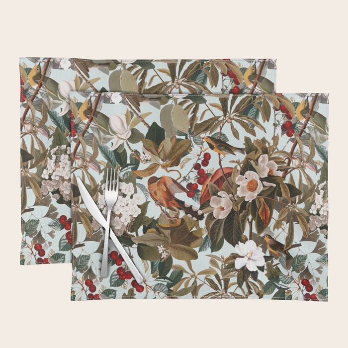 Floral and Birds XXVII Placemat Gallery Image 1