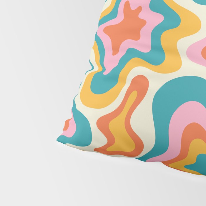 Colorful psychedelic hippie tie dye art pattern Pillow Sham Gallery Image 4