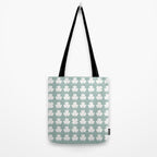 Clovers XXXI Sage Green Botanical Pattern Tote Bag Gallery Image 2
