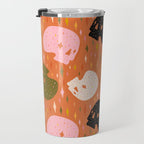 Spooky Skull Print Travel Mug Gallery Image 3