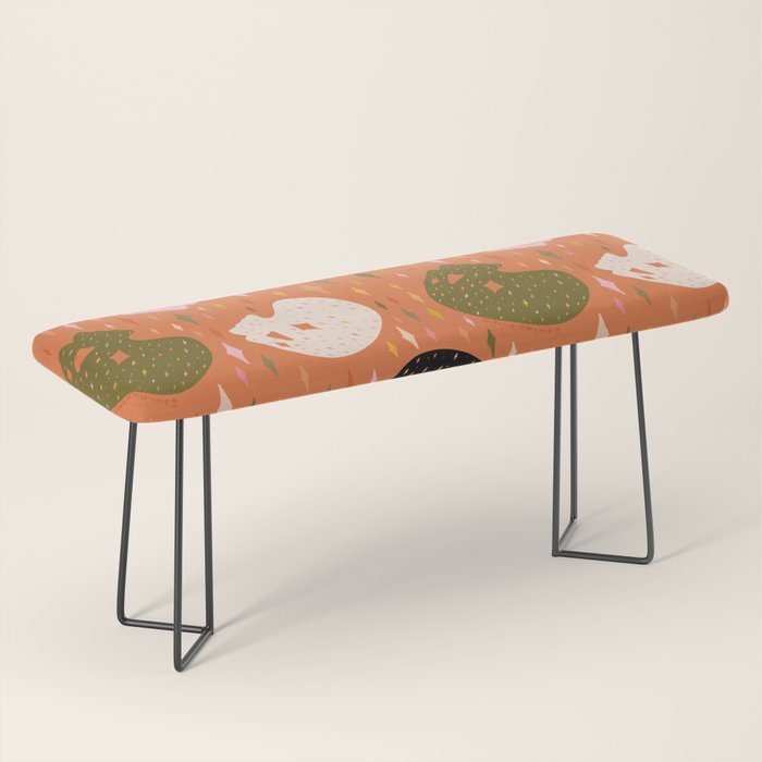 Spooky Skull Print Bench Gallery Image 1
