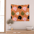 Spooky Skull Print Wall Tapestry Gallery Image 2