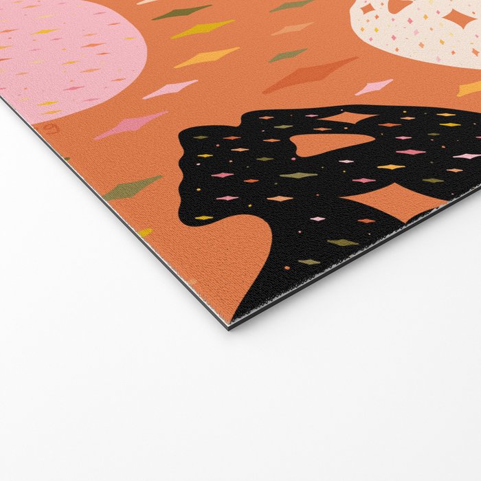 Spooky Skull Print Welcome Mat Gallery Image 2