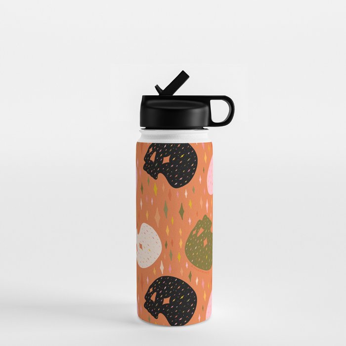 Spooky Skull Print Water Bottle Gallery Image 1