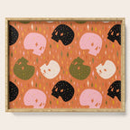 Spooky Skull Print Serving Tray Gallery Image 1