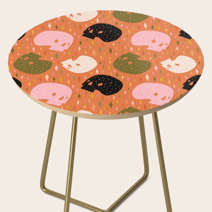 Spooky Skull Print Side Table Gallery Image 2