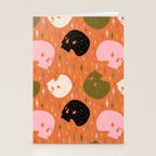 Spooky Skull Print Stationery Card Gallery Image 2