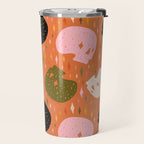 Spooky Skull Print Travel Mug Gallery Image 2