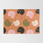 Spooky Skull Print Rug Gallery Image 2
