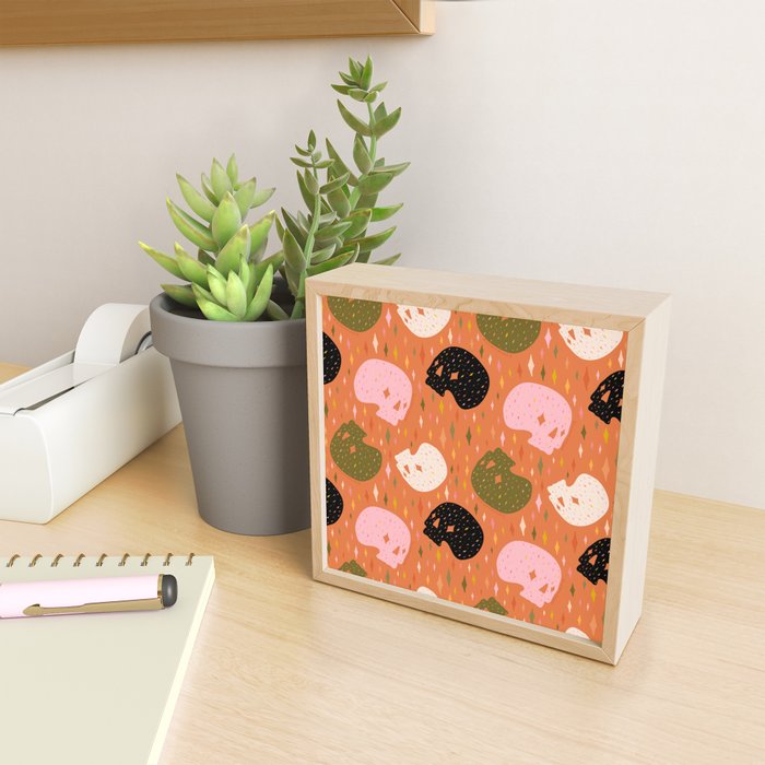 Spooky Skull Print Mini Art Print Gallery Image 2
