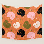 Spooky Skull Print Wall Tapestry Gallery Image 4
