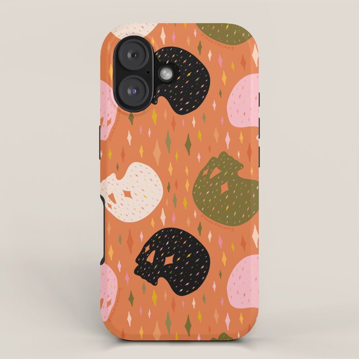 Spooky Skull Print iPhone Case Gallery Image 1