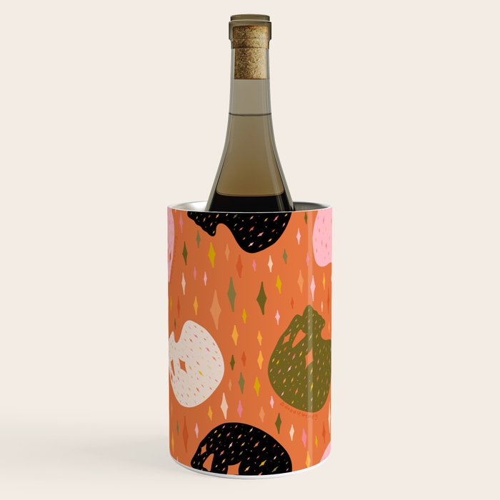 Spooky Skull Print Wine Chiller Gallery Image 1
