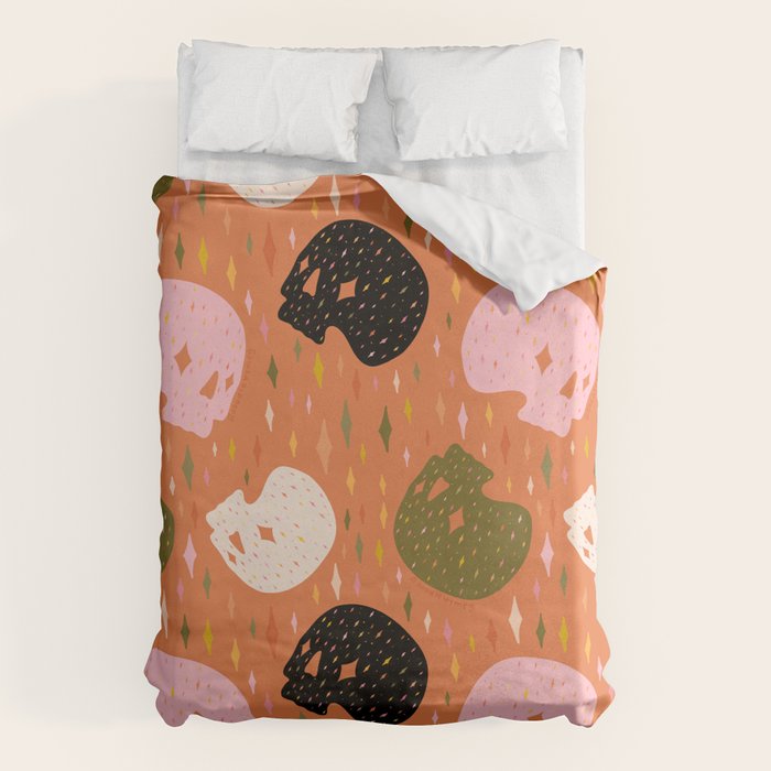 Spooky Skull Print Duvet Cover Gallery Image 6