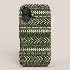 Mudcloth Forest Green iPhone Case Gallery Image 1