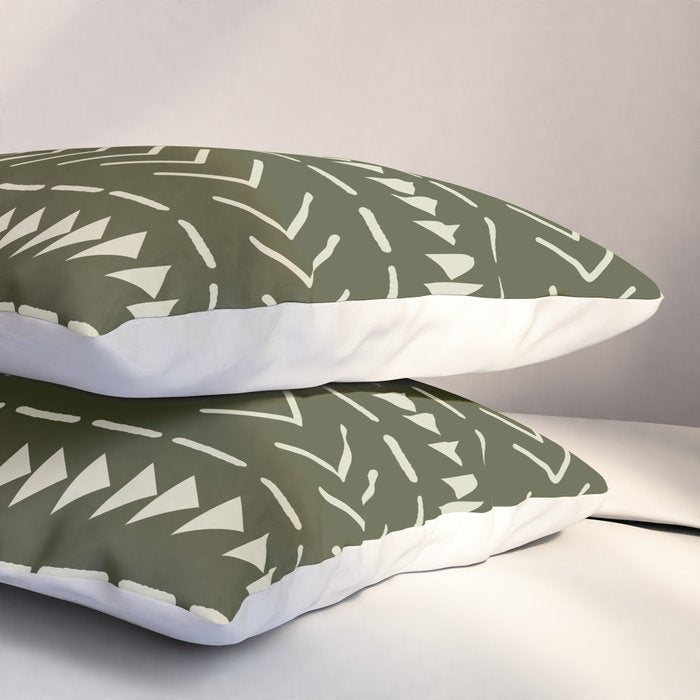 Mudcloth Forest Green Pillow Sham Gallery Image 3