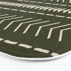 Mudcloth Forest Green Bath Mat Gallery Image 3