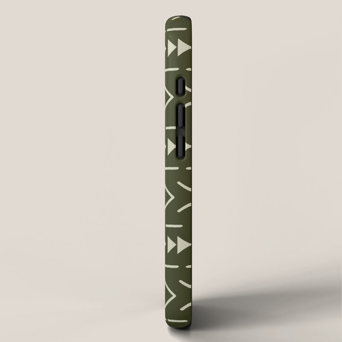 Mudcloth Forest Green iPhone Case Gallery Image 2