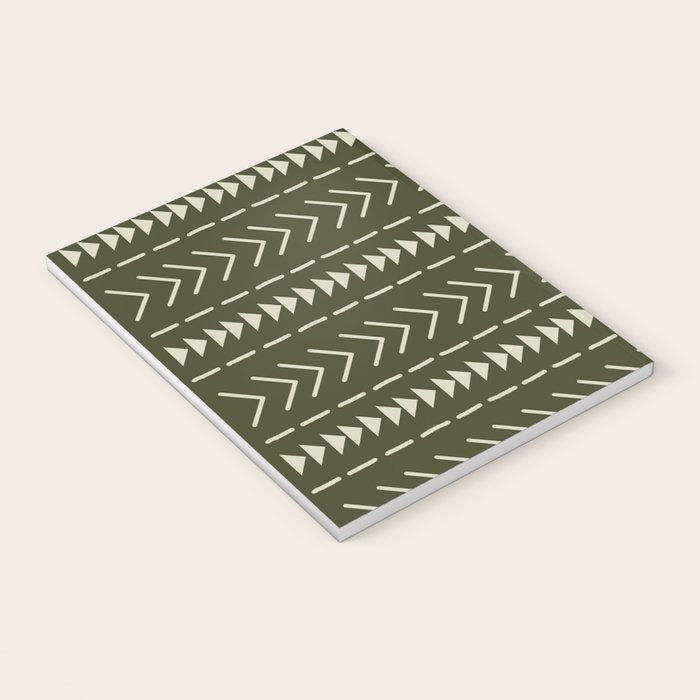 Mudcloth Forest Green Notebook Gallery Image 3