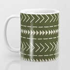 Mudcloth Forest Green Coffee Mug Gallery Image 3