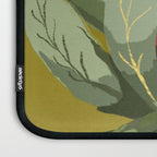 Protea, Australian native, flower, abstract, olive green, bright colors Laptop Sleeve Gallery Image 3