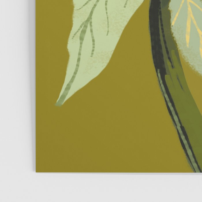 Protea, Australian native, flower, abstract, olive green, bright colors Poster Gallery Image 3
