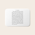 St. Therese Quote, May Today There be Peace, Bath Mat Gallery Image 1