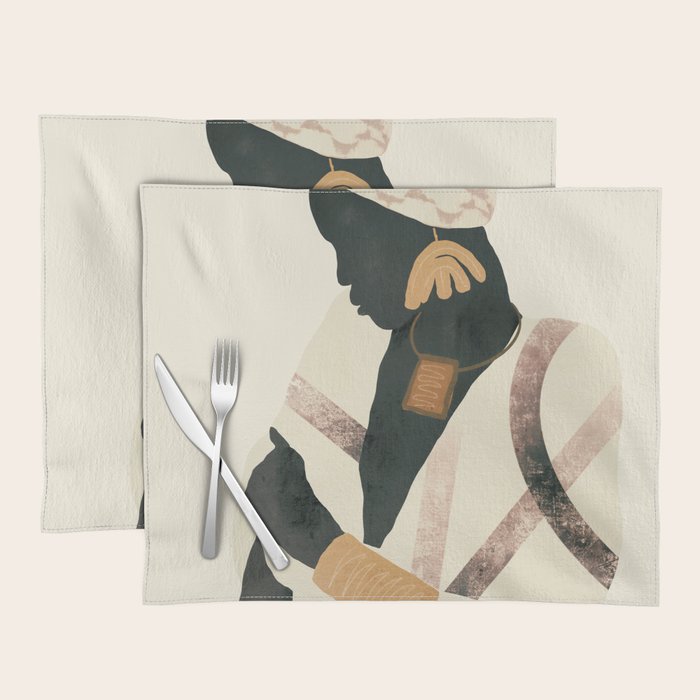 African Woman 2 Placemat Gallery Image 1