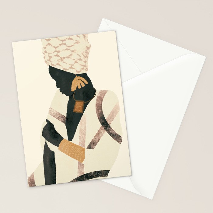 African Woman 2 Stationery Card Gallery Image 2